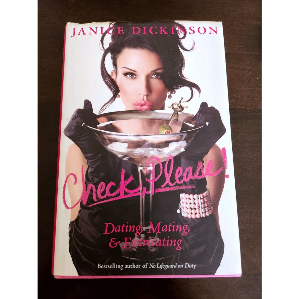 Check Please Janice Dickinson Memoir 1st Edition 1st Print Hardcover In Hand